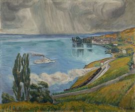 La baie de Cully, 1923, 63x 76 cm