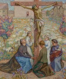Le crucifix, vers 1907, 56.5x46.5 cm