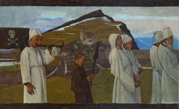 L'enterrement, 1904, 104x170 cm