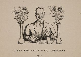 Autoportrait reproduit pour Propos gastronomiques et conseils culinaires, vers 1921