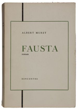 Couverture du roman Fausta, paru aux éditions Rencontre (Collection suisse), 1955