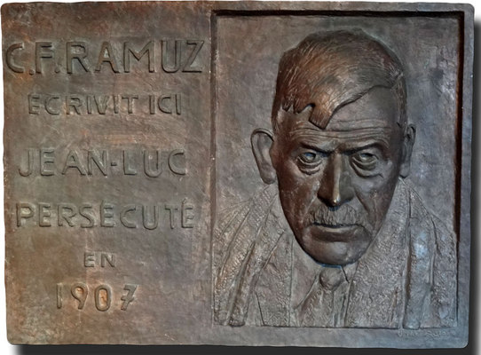 Plaque en l'honneur de C. - F.  Ramuz 