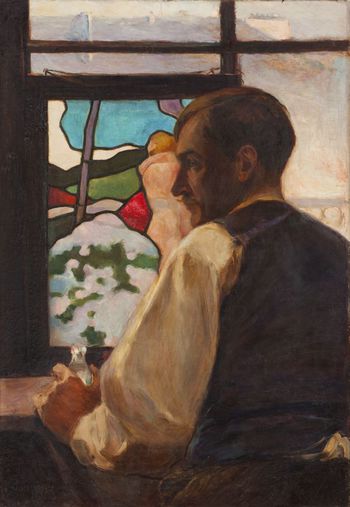 René Auberjonois Portrait du peintre Albert Muret, 1901