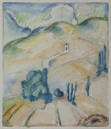 Le chemin vers Lens I, 29x24.5 cm