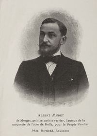 Portrait photographique de Muret in la patrie suisse du 22.04.1903
