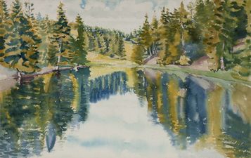 Lac des Miriouges, 45x60 cm