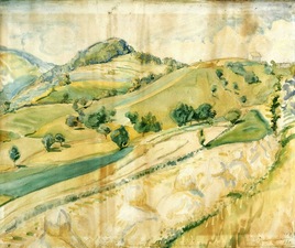 Paysage d'été, 57x66 cm