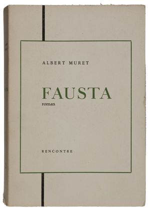 Couverture du roman Fausta, paru aux éditions Rencontre (Collection suisse), 1955