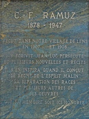 Plaque - Ramuz