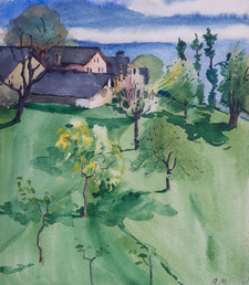 Village vaudois 32.5 x 28 cm